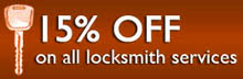 Fast 15 Minute Response Time, 24 Hour Emergency Locksmith Service